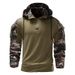 Men's Clothing New Long Sleeved T Shirt Men's Special Forces Work Uniform Training Camouflage Uniform Stretch Breathable Men's Hooded T Shirt_viptrois.com