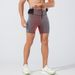 Men's Clothing Yoga Shorts Sports Fitness Double Layer Moisture Wicking Marathon Running High Elastic Tight Shorts_viptrois.com