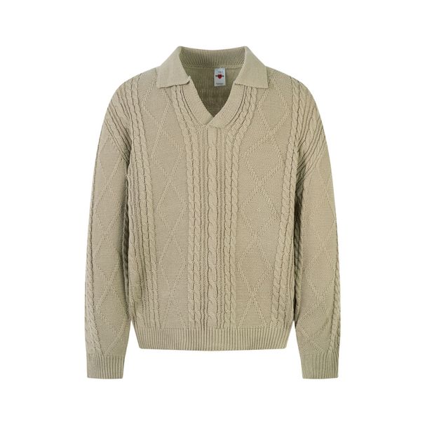 Men's Clothing High End Old Money Style Daily Wear Lazy Solid Color Design Men's Knitted Sweater_viptrois.com
