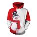 Pure 2024 Cross-Border European American Spring And Autumn New Christmas 3D Digital Print Graffiti Loose Men's Casual Hooded_viptrois.com