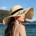 Grass women's protection, shading, beach, big brim, Korean version for vacation travel, internet celebrity, fresh and_viptrois.com