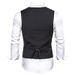 Men's Clothing Non Ironing Slim Fit Professional Suit Vest Workwear Business Formal Wear Vest Waistcoat Work Clothes Suit_viptrois.com