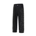 Men's Clothing High Street Washed Loose Wide Leg Side Seam Pearl Full Diamond Patch Craft Stacked Jeans_viptrois.com