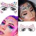 Body Art Face Tattoo Stickers Crystal Diamond Stickers Eyebrow Stickers Masquerade Facial Face Stickers Diamond Rhinestone Decoration_viptrois.com