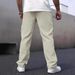Men's Clothing Men's Casual Pants With Zipper Pocket Design Hot Selling Fashion Trend Straight Trousers_viptrois.com