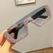 New European And American Personality Trend Sunglasses Hot Sale Rhinestone Square Sunglasses Luxury Retro Sunglasses Cross Border_viptrois.com
