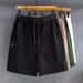 Men's Clothing Three Bar Design High End Heavyweight Sports Casual Pants Men's Pants Summer Loose Shorts Sweatpants_viptrois.com