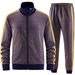 Men's Clothing New Sports Suit Trend 3d Printing Fitness Zipper Stand Collar Cardigan Casual Suit_viptrois.com