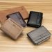 Wallet Card Cases New Retro Men's Short Wallet Card Holder With Multiple Card Slots And Coin Purse In Stock_viptrois.com