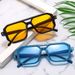 Men's Sunglasses Contrast Color Double Beam Rivet Sunglasses For Men European And American Personality All Match Glasses Sports Candy Color Sunglasses_viptrois.com