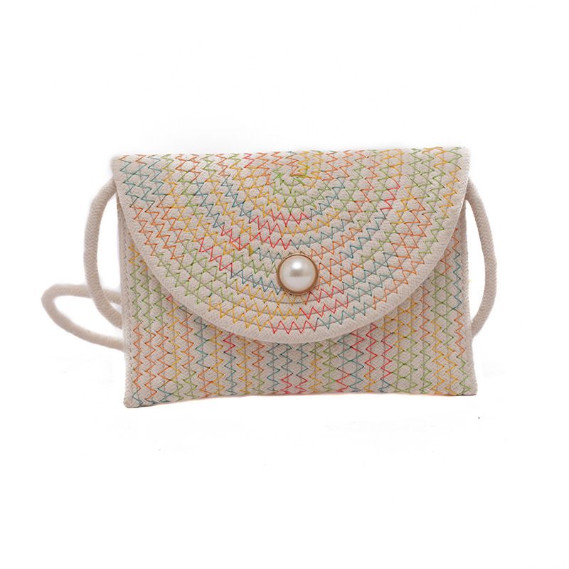 Women's Shoulder Bags Beach Bag, Women's Trendy Straw Woven Bag, Simple Rattan Woven Bag, Single-shoulder Crossbody Bag_viptrois.com