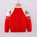 Boys & Girls Christmas Knit Sweater Long Sleeve Pullover Kids Winter Warm Top With Cartoon Print (100-160cm)_viptrois.com