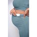 Foreign Trade Hot Sale Maternity Rib Knit Camisole Top And Pencil Skirt Set_viptrois.com