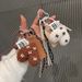 Bag Charms Lambswool Love Pendant Plush Bow Lanyard Climbing Bracelet Keychain Bag Pendant_viptrois.com