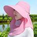 Dustproof Tea Picking Hat For Women, Spring And Summer High-end UV Protection Construction Site Farming Sun Hat, Face_viptrois.com