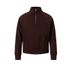 Men's Striped Fleece Half-Zip Sweatshirt - Soft Stand Collar Pullover For Casual & Sporty Wear (Black, Grey) - Lightweight & Comfortable_viptrois.com