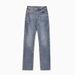 Vintage American Streetwear Light Blue Cleanfit Jeans For Men - Slim Fit Bootcut Denim Pants_viptrois.com