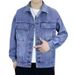 men's clothing vintage jacket american streetwear trend pu leather jacket black thick loose zipper jacket men_viptrois.com