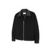 Men's Clothing Striped Splicing EdgeMen's Stripe Paneled Faux Two-Piece Jacket With Raw Hem Cleanfit Minimalist Style For Spring & Autumn_viptrois.com