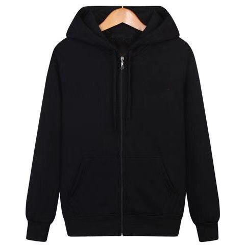 Autumn Winter Zipper Cardigan Hooded Sweatshirt Men Trendy Ins Korean Version Loose Fleece Thickened Top Sports Jacket_viptrois.com