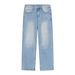Spot EF JEANS | 2023 New Korean Version Of Loose Casual Trousers Trendy Whitening Design Mid-waist Jeans_viptrois.com