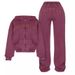 Men's Clothing Fashionable High-Waist Flare Pants & Tube Top Set With 3D Print – Retro Elegance In Black, Green, Pink, Wine Red (XS-XXL)_viptrois.com