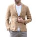 CT Casual Fashion Suit Linen Summer Men's Blazer_viptrois.com