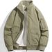 Men's Winter Fleece-Lined Jacket – Water-Resistant Nylon Oversized Fit (L-5XL, Windproof, Thermal Insulation, Black/Khaki/Army Green)_viptrois.com