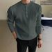 Men's Half-Turtleneck Button Sweater – Autumn/Winter Casual Knit Pullover (Dark Gray/Burgundy/Brown/Blue/Black/White/Khaki, S-3XL)_viptrois.com
