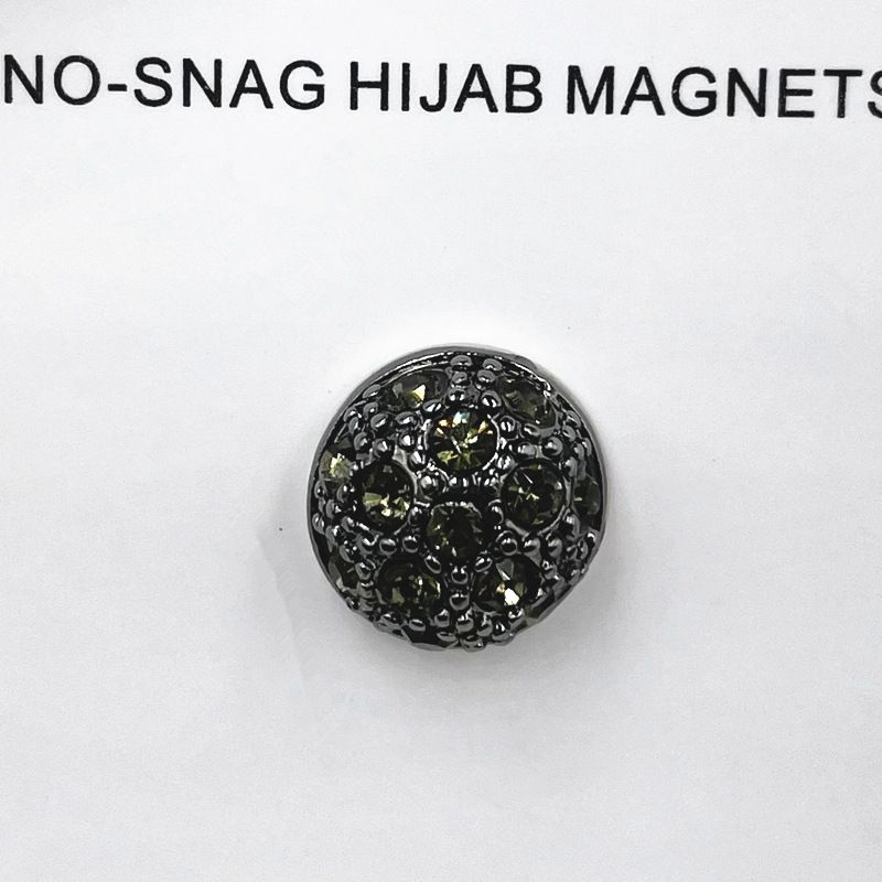 Unisex High-grade atmosphere luxury silk scarf buckle alloy full of diamond stars round creative jewelry magnetic gauze buckle female_viptrois.com
