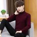 Men's Clothing Autumn 2024 Korean Style Men's Bottoming Knitwear Solid Color Half-turtleneck Long-sleeved Fashionable Youth Casual Sweater Top_viptrois.com