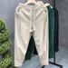 Waffle Pants For Men, Fitting Leg Tied Casual Sweatpants, Trendy Brand Ins, Loose American High Street Sports Pants,_viptrois.com