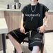 Men's Clothing Men's Sleeveless Jumper & Shorts Set - Preppy Style Casual Summer Athletic Outfit TZ5243_viptrois.com