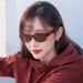 Popular Cat Eye Narrow Frame Small Frame Sunglasses High End Plastic Teeth Men And Women Street Shooting Sunglasses_viptrois.com