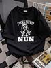 Unholy Nun Zero F Given Nun F - Funny Sarcastic Gift T-Shirt Size S-5XL Summer Homme Top For Everyday Wear Unisex Soft Streetwear Stretched_viptrois.com