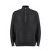 Roaring Beast Solid Color Oversized High-Neck Half-Zip Sweater, Cozy & Relaxed Knit Pullover For Men & Women_viptrois.com
