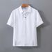 K Short Sleeved Shirt Men's Lightweight Breathable T-shirt Polo Shirt Casual Thin Top_viptrois.com