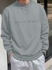 Autumn And Winter Men's Long Sleeved Round Neck Black Top Loose Casual Hoodie Hooded Hoodie_viptrois.com