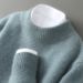 Men's 100% Wool Half-Turtleneck Sweater – Thick Winter Knit Pullover (Beige/Camel/Navy Blue, Sizes S-3XL, Oversized Fit For Layering)_viptrois.com