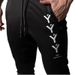 Men's clothing Casual fitness men's trousers slim feet zipper sweatpants_viptrois.com