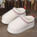 Lamb wool snow boots autumn and winter new thick bottom muffin wrap head to wear warm non-slip fur one_viptrois.com