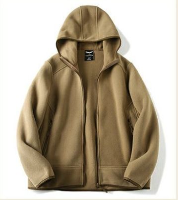 Men's Retro Polar Fleece Hooded Cardigan – Warm Winter Couple Jacket (Black/Grey/Army Green, L-5XL)_viptrois.com