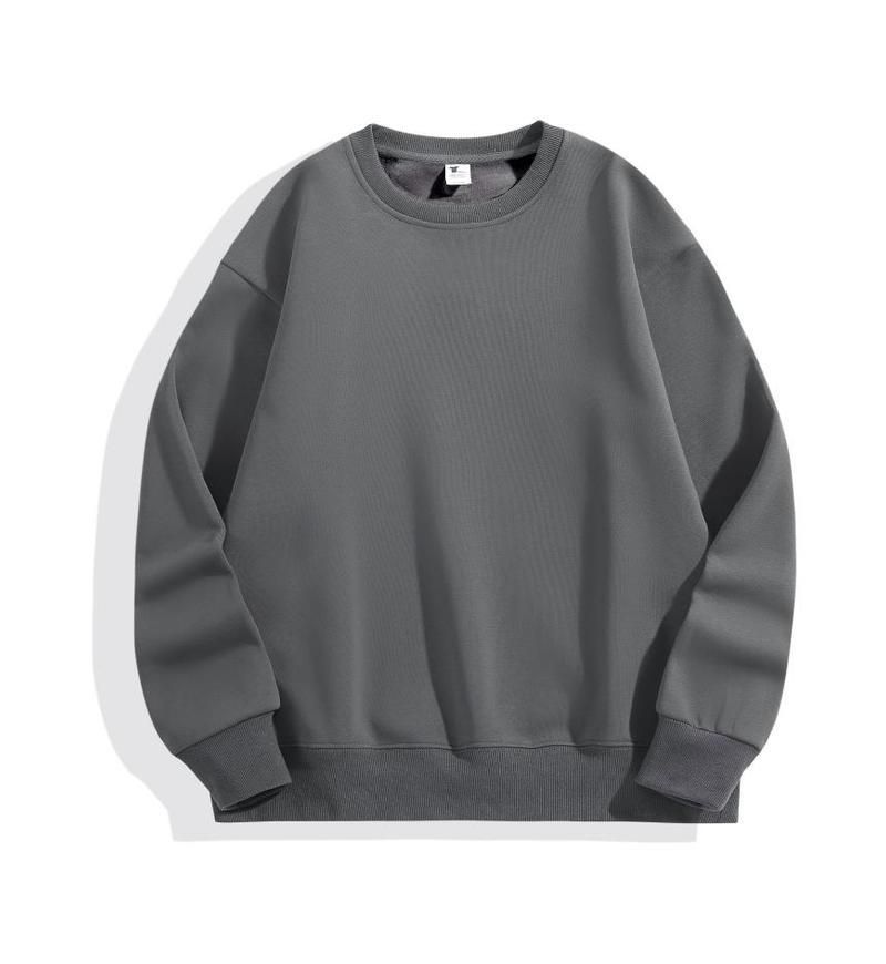 Unisex Heavyweight 480g Fleece-Lined Oversized Hoodie, Crew Neck, Thickened Warm Pullover, American Style Casual Sweatshirt_viptrois.com