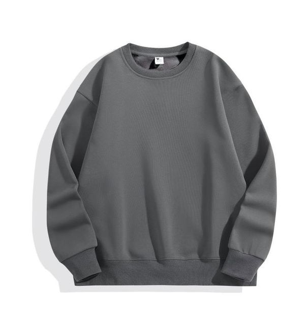Unisex Heavyweight 480g Fleece-Lined Oversized Hoodie, Crew Neck, Thickened Warm Pullover, American Style Casual Sweatshirt_viptrois.com