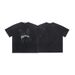 American Washed Vintage Lightning Print Loose Fit Couple T-Shirt Trend_viptrois.com