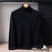 Nordmann High Collar 100% Pure Cashmere For Men, Autumn And Winter Knitted Base Shirt, Long Sleeve Pullover, Loose Fit, Warm Wool_viptrois.com