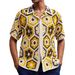 Men's Clothing National Style Heavy Crochet Sweater Summer Short Sleeve Polo Shirt_viptrois.com