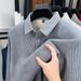Nordmann Fleece-Lined Polo Two-Piece Men's Autumn Winter Thickened Middle-Aged Dad's Casual Warm Top Base Shirt For Men_viptrois.com