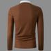 Men's Long Sleeve Polo Shirt – Stylish Printed & Embroidered Casual Top (Loose Fit, Machine Washable, 5 Sizes)_viptrois.com
