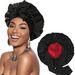 Double layered satin ribbon round bow, silk beauty hair care, wide brimmed, children's headscarf, sleeping_viptrois.com